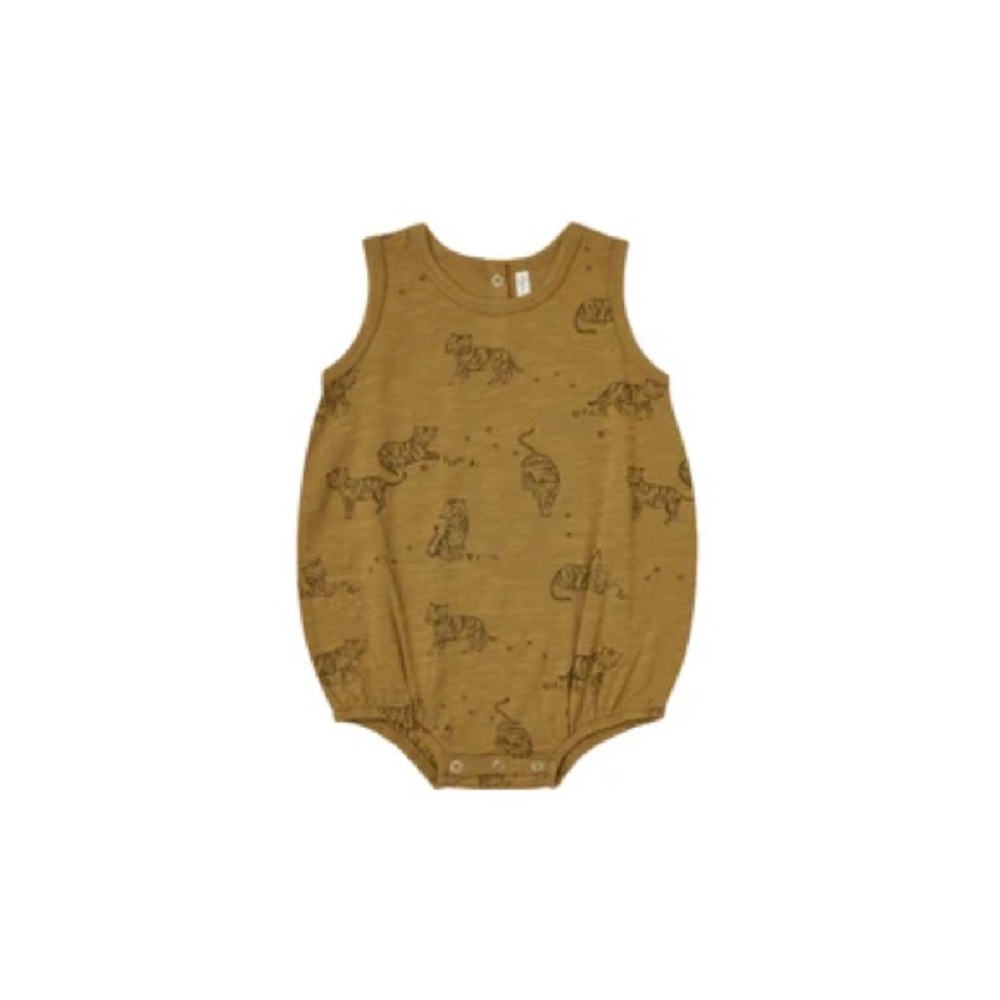 Rylee + Cru Tan Animal Print One Piece